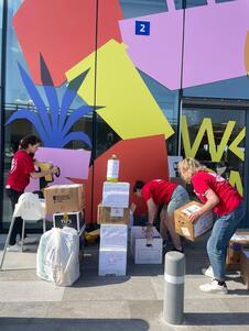 Supplies for evacuees collected by Bonot Alternativa