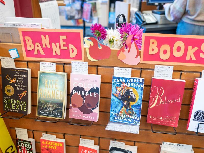 Display of banned books