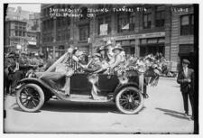 Suffragists Sell Flowers