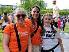 Ruth Zakarin, a community organizer, and her daughter at a March For Our Lives rally in Boston. 