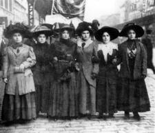 "March to City Hall" During the Uprising of the 20,000, circa 1909