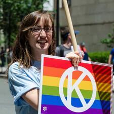 Young Woman at the Boston Pride Parade, 2013