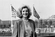 Lauren Bacall in Normandy, France, 1989