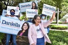 Daniella Levine Cava With Supporters in Coral Gables, Florida