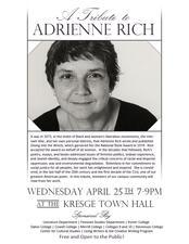 Program for an Adrianne Rich Tribute