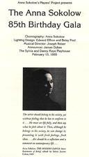 Anna Sokolow's 85th Birthday Gala Program, 1995, Page 1