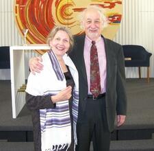 Bernice Kliman and her Husband at her Bat Mitzvah, December 2006