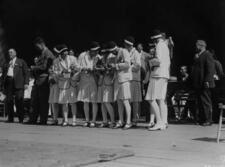 Canadian Olympic Relay Team at the Canadian National Exhibition, 1928