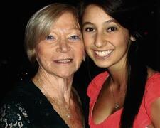 Adina Karpuj and her Grandmother, Esther Rebeca Leibowich de Bortz, circa 2011