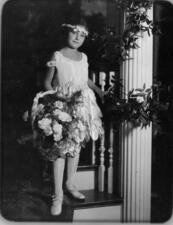 Edna Barrabee Grace as a Flower Girl