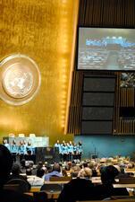 Performance of Elizabeth Swados' "Sosua" at the United Nations General Assembly