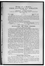 Advertisement Featuring Reviews of Emma Lazarus