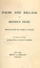 "Poems and Ballads of Heinrich Heine," Translated by Emma Lazarus, 1881