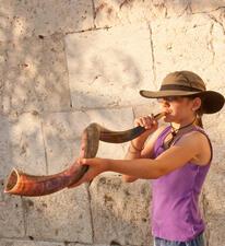 Girl with Shofar