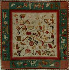 Needlepoint by Rebecca Gratz and her Niece circa 1850s