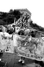 Women from an NGO Forum on Women at the Great Wall of China, 1995