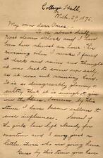 Letter from Gertrude Weil to her Family, March 29, 1896, page 1