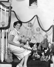 Beatrice Alexander with her Doll Creations, circa the 1950s