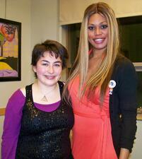 Miriasha Borsykowsky and Laverne Cox