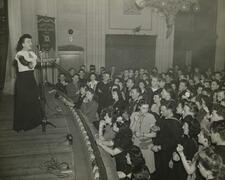 Molly Picon at a USO Club, March 21, 1945