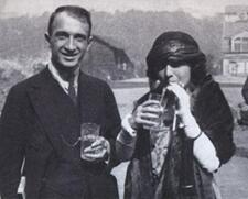 Molly Picon and Jacob "Yonkel" Kalich in Carlsbad, 1920