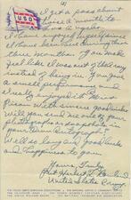 Fan Mail to Molly Picon From Private Herbert Rowland, September 12, 1943