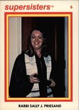 Card featuring picture of Rabbi Sally Priesand in the 1970s