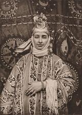 A Jewish woman from Samarkand, Uzbekistan in ceremonial attire. 1902.