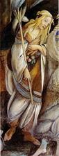 "Zipporah, after Botticelli," 1874, by John Ruskin