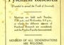 Flyer announcing meetings of the Jewish Society for Psychical Research 1935