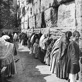 Old Yishuv, People Praying at the Western Wall 