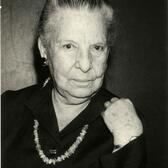 Black and white photograph of Miriam Novitch