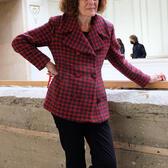 Rachel Salamander, in the Reichenbachstrasse Synagogue, 2021.