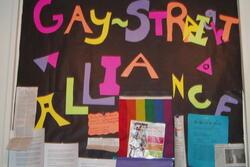 Gay-Straight Alliance bulletin board