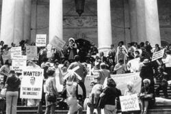 Bella Abzug at Rally to Impeach Nixon