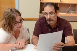 Claire Solomon and Rabbi Reuven Travis at the Institute for Educators, 2012 