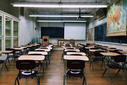 Photograph of a school classroom