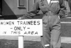 Selma Cronan at Avenger Field, Texas, 1944