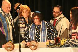 Denise Eger Reading Torah 