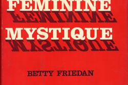 "The Feminine Mystique" Book Cover by Betty Friedan