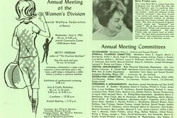 Flyer for Betty Friedan's 1963 Presentation in Detroit 