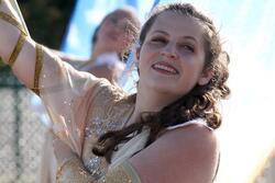 Rising Voices Fellow Gabrielle Cantor in Color Guard (Cropped)