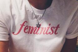 Feminist T-Shirt and Star of David Necklace