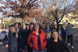 Phoebe Chapnick-Sorokin Leading School Walkout