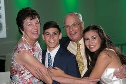 Rachel Harris with Grandparents and Brother