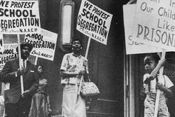 Protesters Against School Segregation 