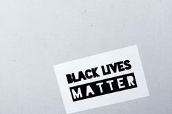 Black Lives Matter Poster on wall