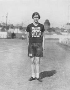 Bobbie Rosenfeld on a Track Field