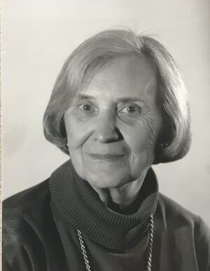 Studio portrait of Mina Fink