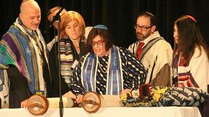 Denise Eger Reading Torah 